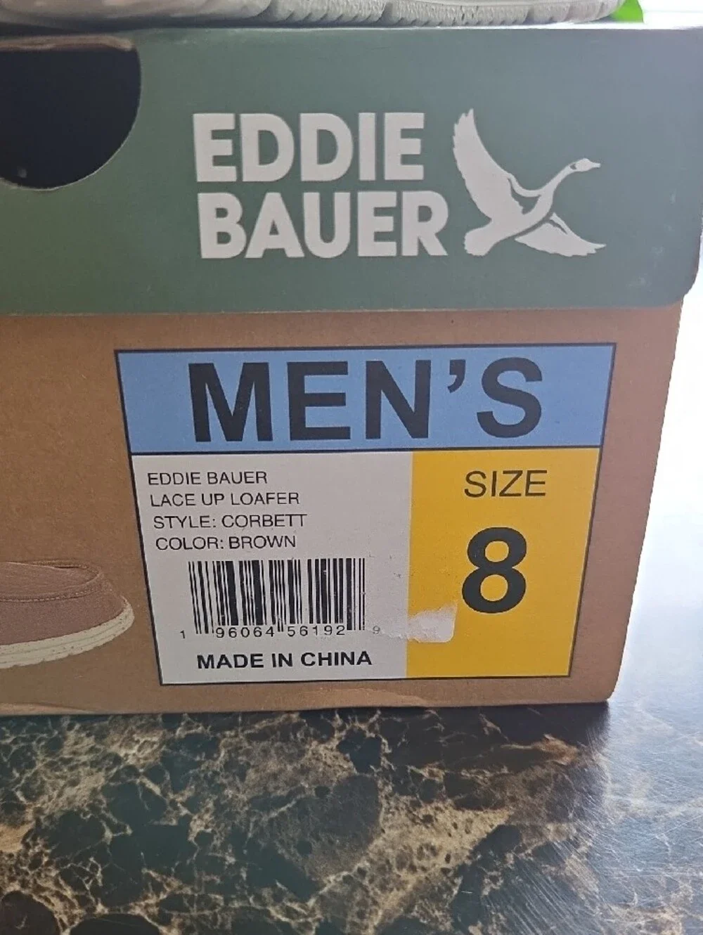 Eddie Bauer Men’s Tan Canvas Slip-On Loafers